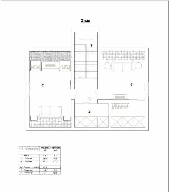Дом 188.9 м² — Сокольники, поселок Сокольники — фото 21