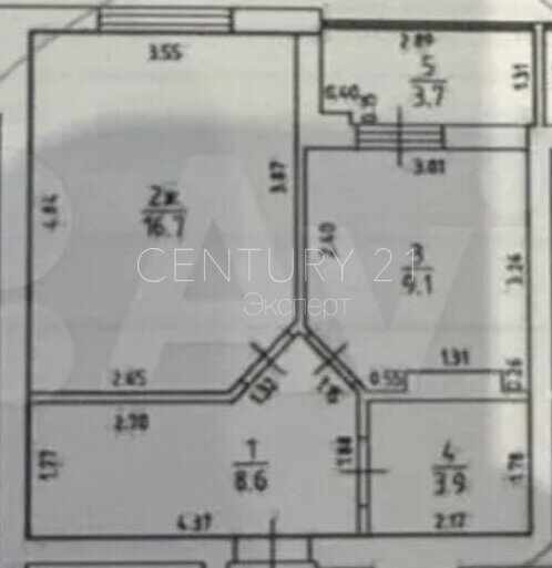 1-комнатная квартира 38.4 м² — Пионерский, Октябрьская, 8 — фото 26